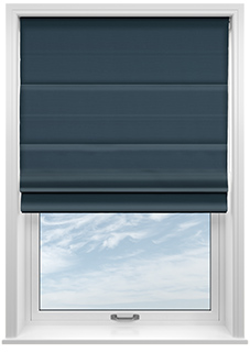 Saltaire, Denim - Twist&Fit Roman Blind